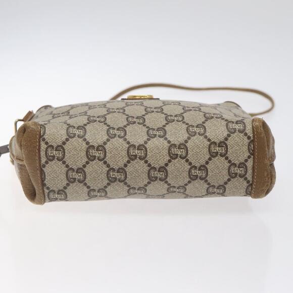 GUCCI GG Plus Supreme Shoulder Bag Pvc Beige Gold - Picture 9 of 16